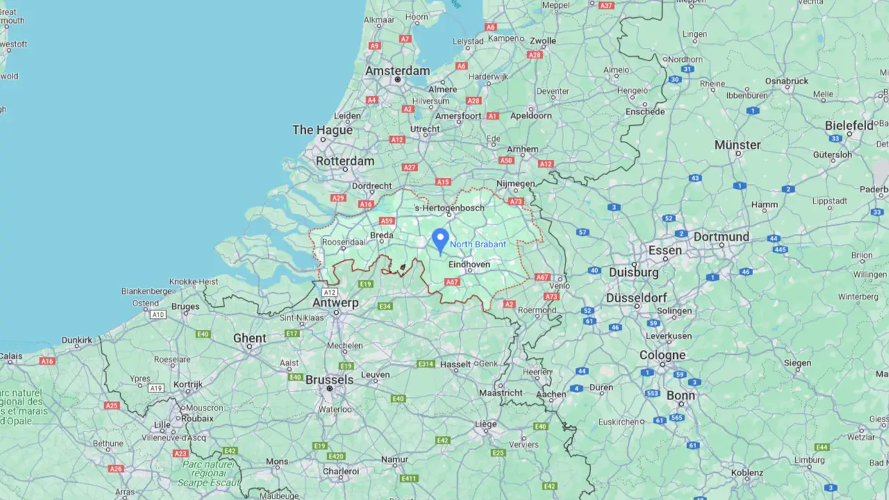 Noord Brabant Lokaal adverteren in Noord Brabant Map
