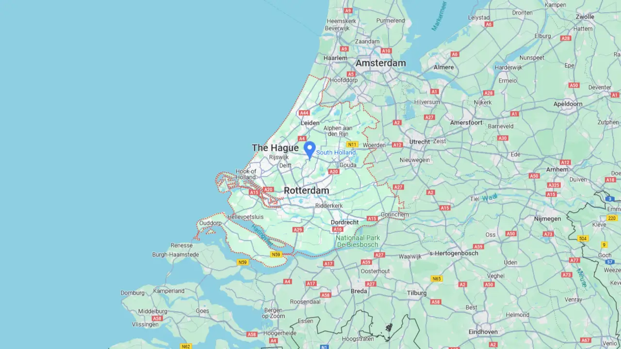 Zuid-Holland Lokaal adverteren in Zuid Holland Map