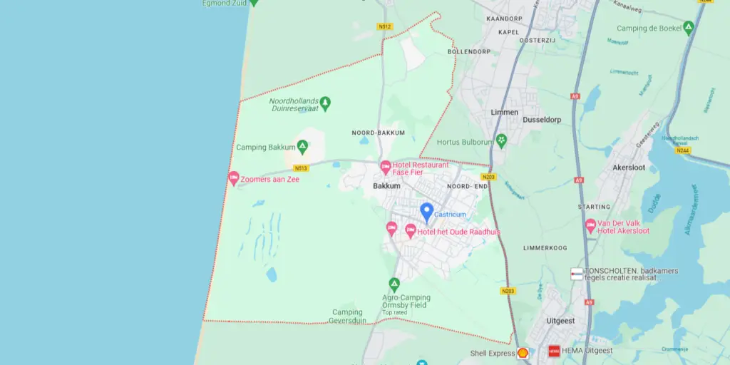 Castricum Map