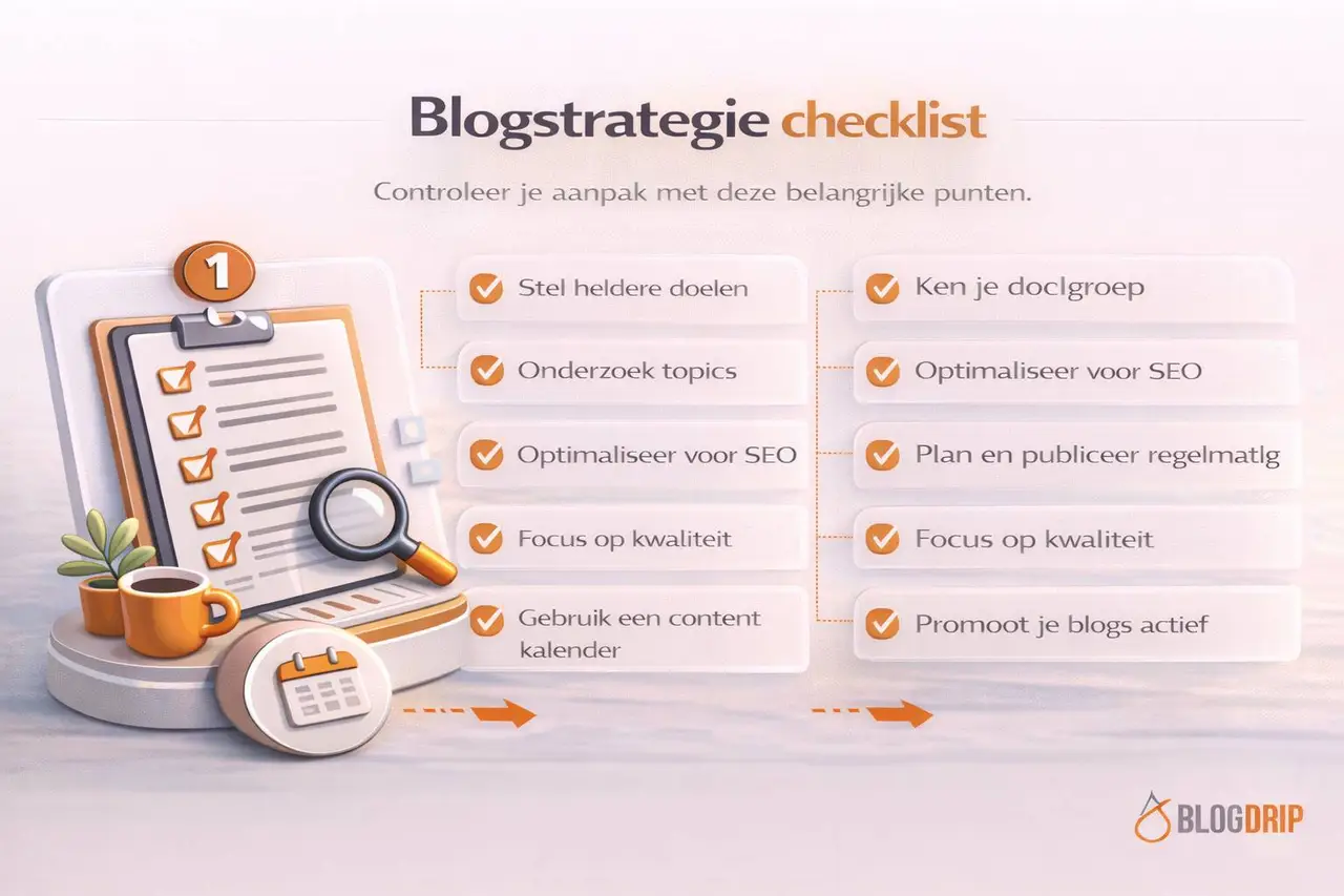 Blogstrategie checklist