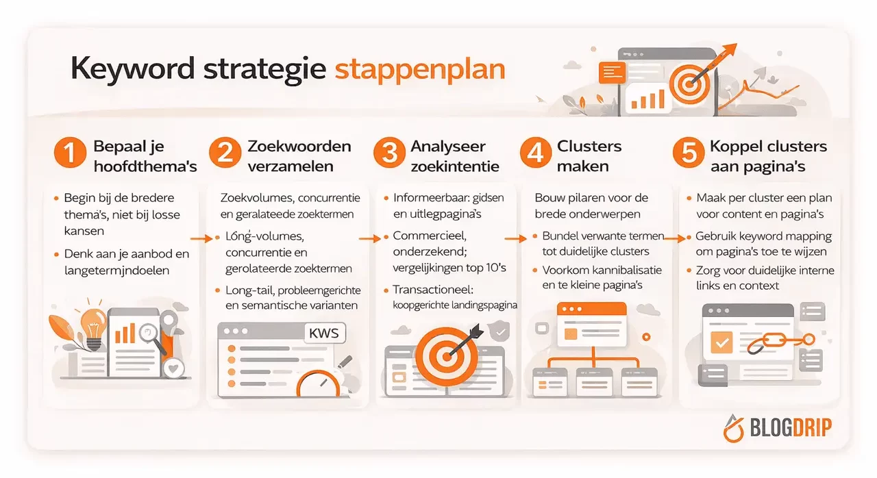 Keyword strategie stappenplan
