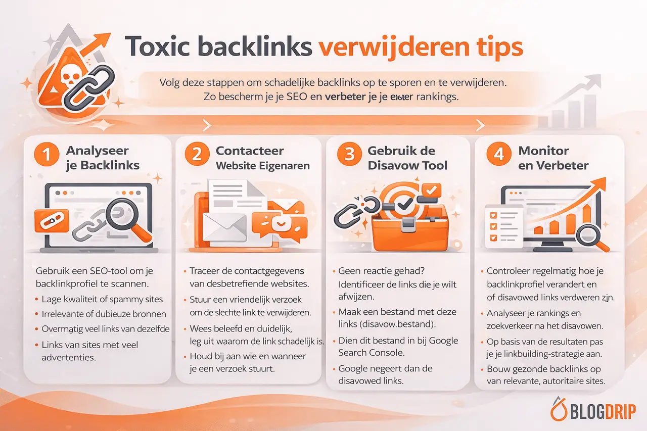 Toxic backlinks verwijderen tips